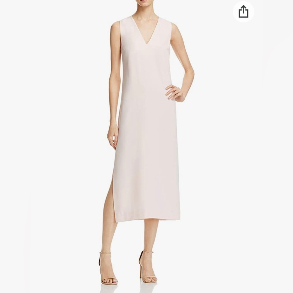 French Connection Womens Essien V Neck Side Slit Wear to Work Dress size 4